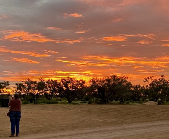 Glorious sunset outback memories