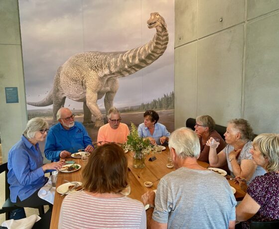 Dinosaur Lunch at the Eromanga Natural History Museum