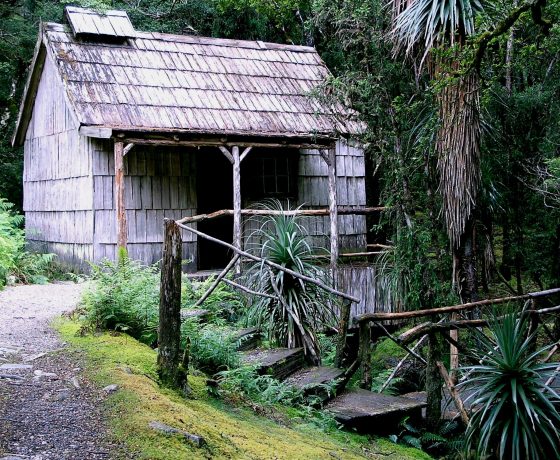 The historic Waldheim Chalet Bath House built by Gustav and Kate Weindorfer founders of today's Cradle Mountain National Park