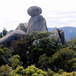 The granite outcrop called The Sphinx, a feature of the Uniquely Australia Land of Contrasts Tours
