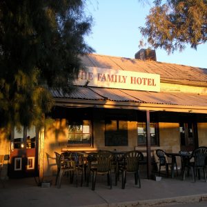 The Family Hotel where we stay on the Corner Country Outback Tour