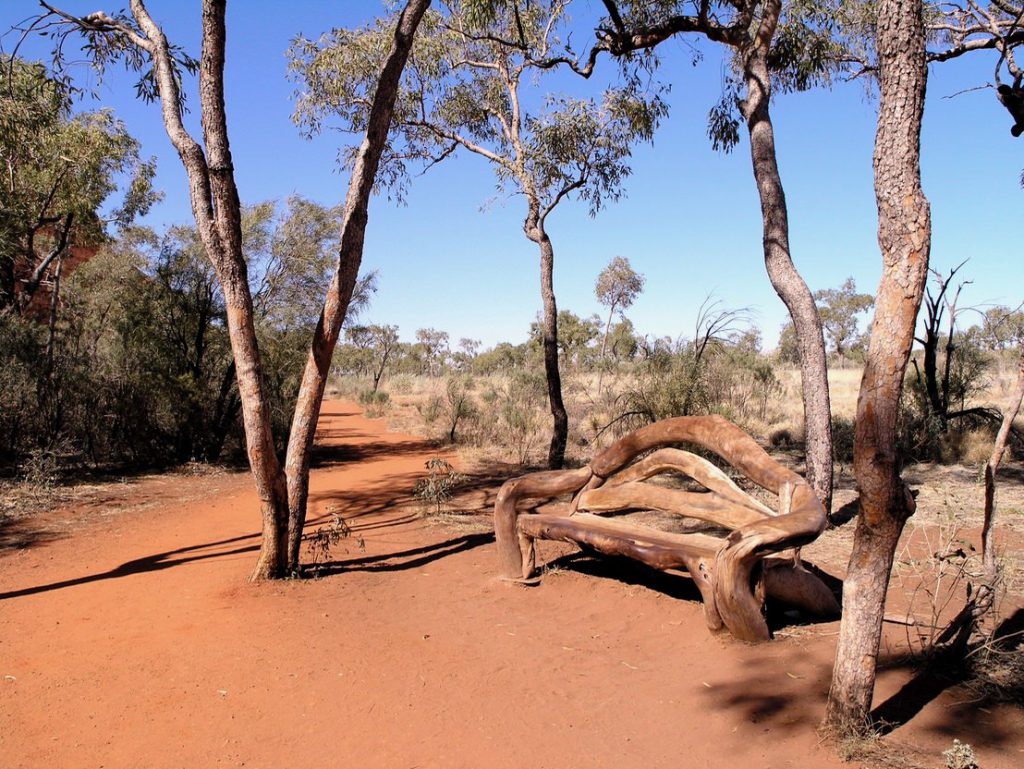 Seat of contemplation on the Uluru Base Walk