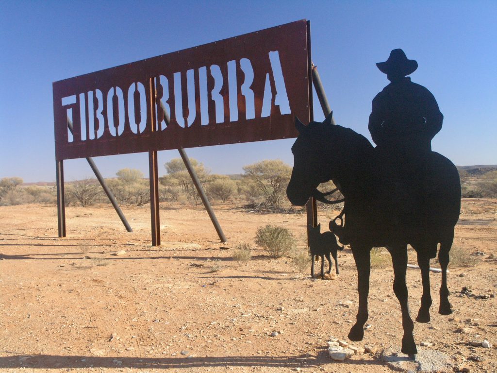 Creative community efforts to welcome you to the self-reliant town of Tibooburra, NSW's most remote and friendly destination