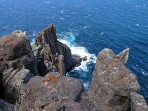 At trails end high on Cape Raoul where a travel bucket list item becomes an experience