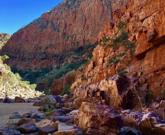 Imposing geological drama and colour of Ormiston Gorge, West MacDonnell Tanges