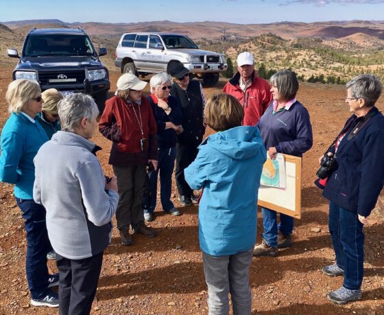 Group experience sharing in the Flinders Ranges