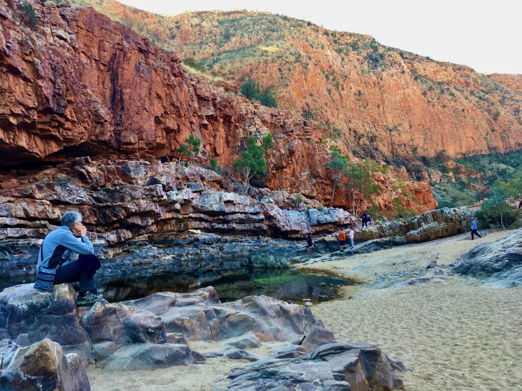 contemplation in Ormiston Gorge