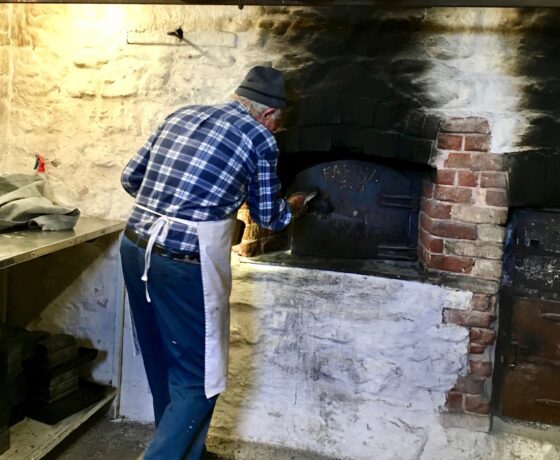 Operating historic Underground Bakery at ghost town of Farina