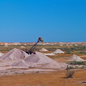 Landscape of Opal Mining spoils, Coober Pedy