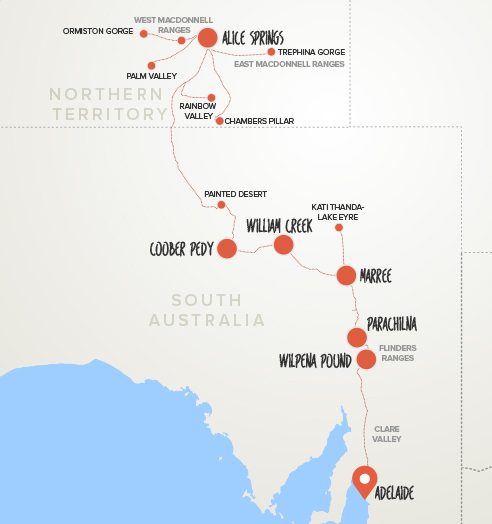 alice springs to adelaide tour