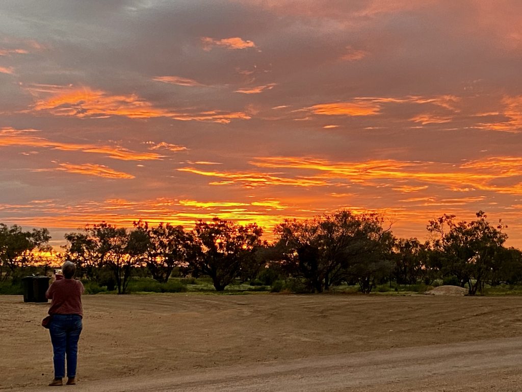 Glorious sunset outback memories